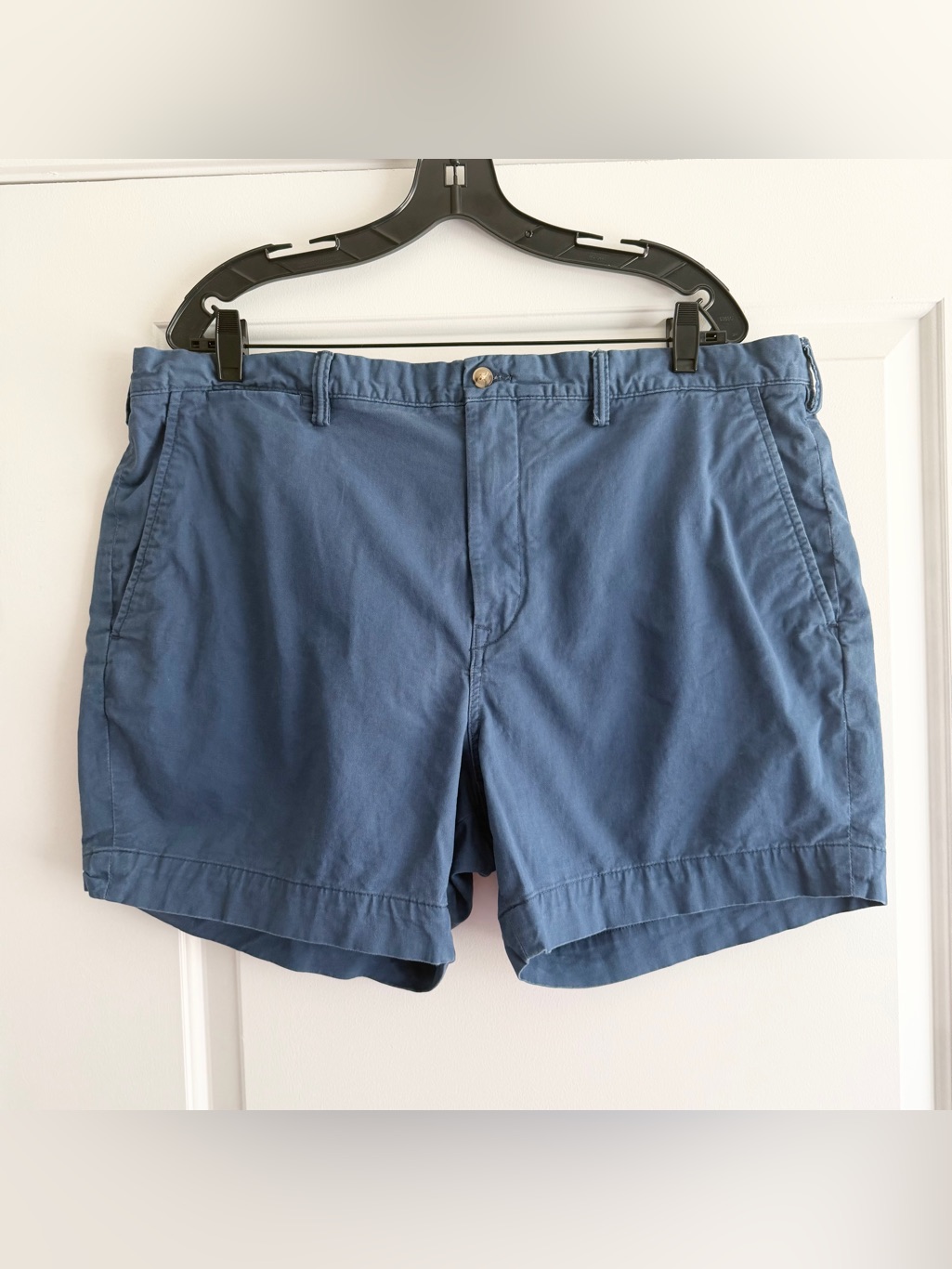 Polo Ralph Lauren Blue Cotton Chino 5â Shorts